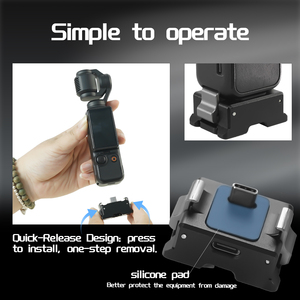 Charging Adapter Base,Aluminum Base <b>Bracket</b> for Pocket 3,1/4 Threaded Hole on the Bottom Charging Adapter Base - Product Image 2