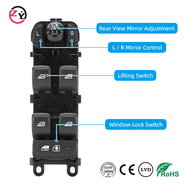 Factory Supply Car Parts Door Window Switch Panel Left Car Door Window Switch 31334882 for Volvo S80 V70 XC70 Parts