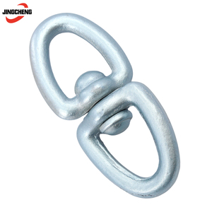 Émerillon <span class=keywords><strong>double</strong></span> à œil pour la levée de charges lourdes, pour élingues de levage à chaîne - Product Image 1