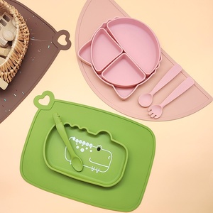 Tapete de Silicona de Grado Alimenticio para Niños, Resistente al Calor, Anti-Escaldaduras, Impermeable, a Prueba de Aceite, Libre de BPA, para la Hora de Comer - Product Image 1