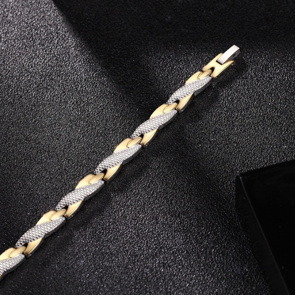 YINOX Bracciale Magnetico Donna In Acciaio Inox 316L – 9 Magneti NdFeB, Lunghezza 20,5 Cm - 4