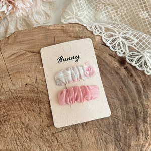 Mới Đến Trẻ Em Của Màu Hồng Màu Trắng Vải Hoa Tóc Pins Tất Cả Các Phù Hợp Tóc Phụ Kiện Sọc Vải Bow Sao <span class=keywords><strong>Snap</strong></span> Tóc <span class=keywords><strong>Clip</strong></span> - Product Image 6