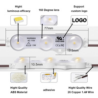 Module LED 12V-220V, éclairage d'usine, mini module LED à injection de pixels pour panneaux d'affichage, boîte publicitaire, rétroéclairage, lettres lumineuses