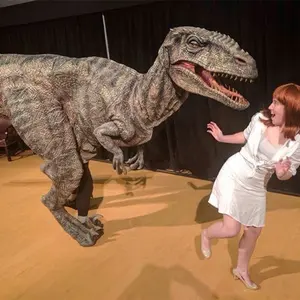 Fantasia realista de dinossauro, velociraptor, cosplay, traje para venda