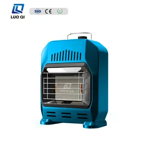 2024 New Style Piezo Ignition Mini Portable Gas Heater Copper Valve Body 4 Wheels Iron Coating Indoor Portable Gas Heater