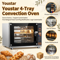 Four à convection à air chaud en acier inoxydable abordable pour la cuisson du pain et du poulet en boulangerie