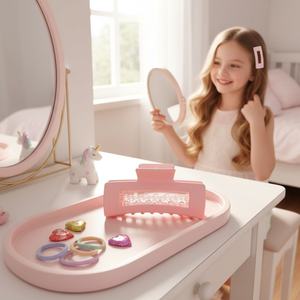 Tending Fashion con perline di cristallo carini eleganti accessori per capelli a becco d'anatra per bambini dolce stile vendita all'ingrosso - Product Image 3