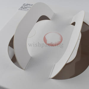 Cumpleanos Caja de papel portátil de lujo Caja de regalo de la torta con ventana de PVC transparente impreso Logo para llevar - Product Image 4