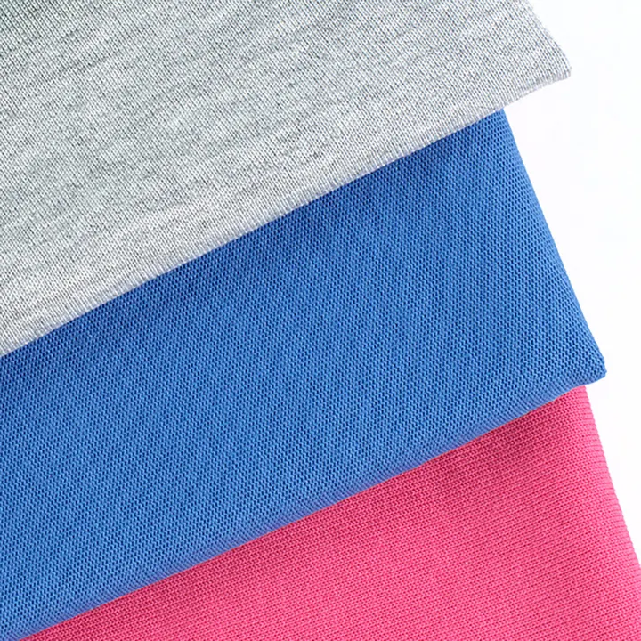 Tissu haut de gamme échantillon gratuit 21s 100% coton 260gsm coton jersey tricot uni t-shirt tissu