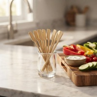 Brochettes en bambou Teppo 100 % écologiques, style naturel, avec logo personnalisable
