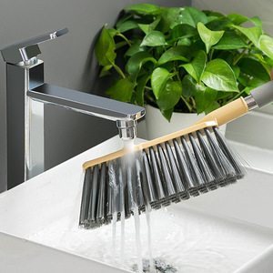 Household <b>Cleaning</b> <b>Brush</b> Nylon Bristles Long Handle Sofa Bed Dusting Soft Plastic Handle Pink Yellow Green - Product Image 4