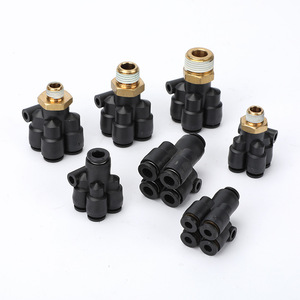 Conector Rápido Neumático de Plástico de Cinco Vías SiVK, Reductor de Uno a Cuatro, S KQ2UD04 06 PRG08 10 - Product Image 3