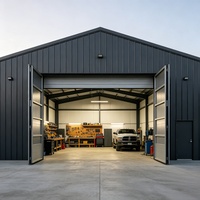 Kit de garage préfabriqué en acier pour l'assemblage de maisons