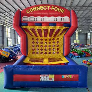 Nhà sản xuất trực tiếp thương mại phổ biến lễ hội trò chơi bơm hơi kết nối bốn thách thức Inflatable cho các bên và xây dựng đội ngũ - Product Image 2