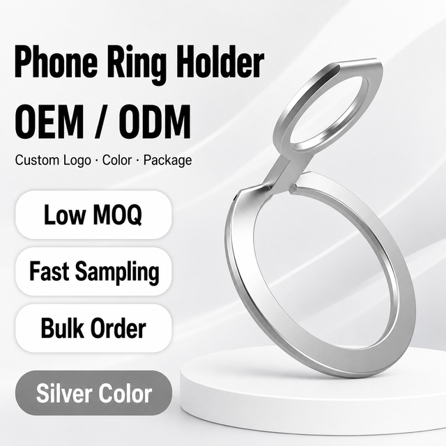 Adhesive Foldable Mobile Finger Ring Ultra Thin Rotating Zinc Alloy Bracket Universal Desktop Holder Cute Grip Magnetic Phone
