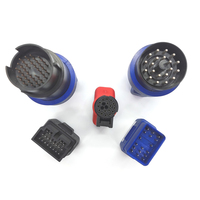 Convertidor OBD2 a OBD1 de 17 Pines con Contactos Macho/Hembra de Cobre y Carcasa de Nailon para Herramienta de Diagnóstico BENZ FORD GM PSA