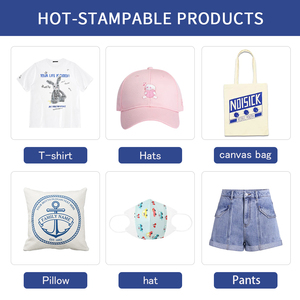 Hoạt động dập nổi khí nén Máy ép nhiệt máy dập nóng khí nén truyền nhiệt máy dán nhãn 20*30cm - Product Image 5