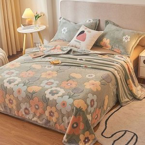 Coperta <span class=keywords><strong>in</strong></span> pile di corallo lavorata a maglia con motivo a cartoni animati, a doppio strato, invernale, foderata <span class=keywords><strong>in</strong></span> pile, 100% poliestere, ecologica, lenzuolo all'ingrosso - Product Image 3