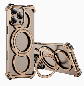 เคสโทรศัพท์สำหรับ Apple IP16/15/14/13Promax, ขาตั้งโลหะแบบหมุนได้, ขาตั้งแม่เหล็กดูดแรง IP16 แบบซ่อนได้ - Product Image 1