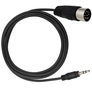 Negro 1M 0,5 M 8 pines DIN a 3,5mm Cable DIN 8 pines macho a 3,5mm TRS macho estéreo enchufe convertidor Cable de Audio para <span class=keywords><strong>MP3</strong></span> - Product Image 5