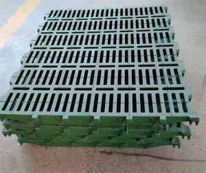 Riutilizzabile 400*600mm pavimento a doghe in plastica per allevamenti di pollame suino ad incastro con tappetino a foro diritto sterco per grattugiare gabbie animali - Product Image 2
