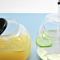 Verre à cocktail Daiquiri Slush Yard Strawcup AOBO American en plastique de 32oz et 40oz avec logo personnalisé pour jus et boissons fraîches, idéal pour les fêtes