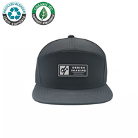 Casquettes de sport pour hommes, Vintage, personnalisé, 7 panneaux, Patch en Silicone, Logo, maille Laser, percé à bord plat, en