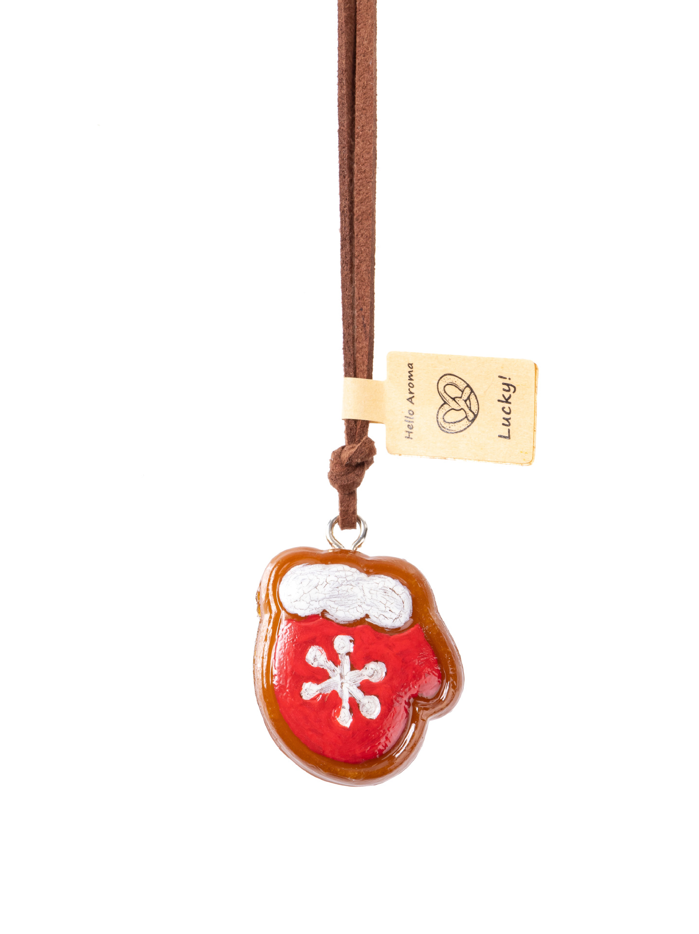 Gants de Noël à suspendre dans un fourgonnette.