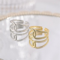 Anillo de Acero Inoxidable Plateado Dorado con Incrustaciones de Diamantes de Imitación en Varias Filas para Hombre y Mujer, Regalo de Aniversario de Bodas para Parejas