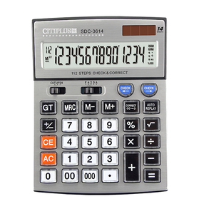 Ctplus 14 chữ số LCD năng lượng mặt trời Máy tính để bàn điện tử máy tính nhà sản xuất chuyên nghiệp của nhà máy Giá nhựa lịch kiểm tra màn hình - Product Image 2