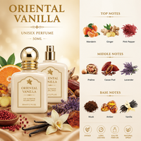 Brume Corporelle Parfumée Orientale Gourmande à l'Alcool, Luxe Personnalisé, 50ml, Longue Durée, Douce Pralinée Lavande Vanille