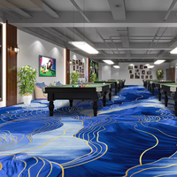 Tapis de luxe pour club de golf, tapis en nylon imprimé, tapis pour hôtel 5 étoiles, banquet, couloir, casino