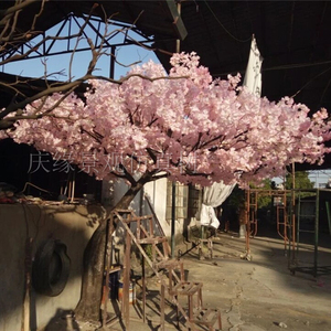 Realistico bella multi-color sconto indoor e outdoor commercio all'ingrosso Cinese FRP alberi di ciliegio in vendita su ordinazione <span class=keywords><strong>rosa</strong></span> alberi di ciliegio - Product Image 1