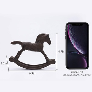 Statue de cheval <span class=keywords><strong>à</strong></span> bascule <span class=keywords><strong>en</strong></span> fonte décoration de jardin statue de jardin <span class=keywords><strong>en</strong></span> <span class=keywords><strong>métal</strong></span> cadeau de butée de porte de cour de patio - Product Image 5