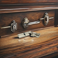Serrure de porte traditionnelle YiGe, cylindre de serrure standard européen, clé en laiton, serrure à mortaise en bois avec finition blanche pour portes en bois