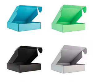 Caja de Envío de Cartón Corrugado Kraft Marrón, Personalizada, Reciclada, con Laminado Mate, Impresión en Relieve - Product Image 6