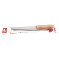 Ensemble de couteaux de cuisine professionnels en acier inoxydable avec manche en bois, technique d'affûtage de précision