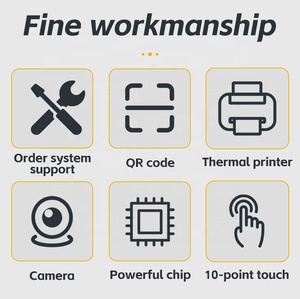 Sinmar, quiosco de autoservicio de arco montado en la pared, <span class=keywords><strong>restaurante</strong></span>, McDonald's, pantalla táctil de 21,5 pulgadas, código <span class=keywords><strong>Qr</strong></span>, NFC, terminal de pago sin efectivo - Product Image 6