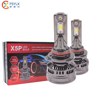 Fsylx siêu sáng x5p Led Đèn Pha công suất cao 160W H7 H11 9005 9006 H4 H13 9007 LED Halogen màu 6000K xe đèn pha - Product Image 1