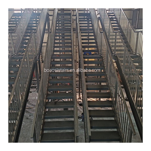 <span class=keywords><strong>Escalera</strong></span> <span class=keywords><strong>de</strong></span> Seguridad Contra Incendios Plegable y Personalizable, Moderna, <span class=keywords><strong>de</strong></span> Acero Revestido Ignífugo para Interiores - Product Image 4