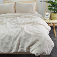 100% fil de lin français tissé quilting draps de lit