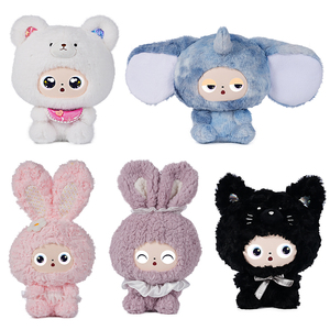 Jopark ODM Kawayi Elefante Azul Sentado de Peluche con IA, Modelo Grande con <span class=keywords><strong>Ojos</strong></span> LED, Puede Hablar y Cantar Canciones, Juguete de Peluche con IA - Product Image 4