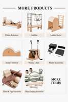 Ensemble d'équipements de fitness Pilates et yoga 8 pièces : Bande de résistance en silicone, anneau de musculation, haltère, kettlebell, balle de massage – Kit d'entraînement à domicile