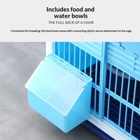 Cage d'élevage et de reproduction pour pigeons en plastique, usage domestique, balcon, nichoir, cage à oiseaux durable et inodore