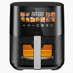 Freidora de Aire Caliente 6.5L 1500W de Acero Inoxidable, Cocina sin Aceite, Digital con Ventana - Product Image 3