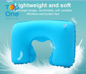 TopOne Personnalisé Portable En Forme De U Gonflable Voyage Oreiller Air Blow up Sleeper avec Soutien Du Cou - Product Image 2