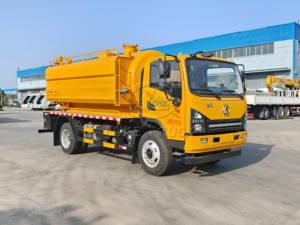 รถบรรทุกสูญญากาศแรงดันสูง SHACMAN G1 ขนาด 4x2 ระยะฐานล้อ 3800 มม. ความจุรวม 12 ลูกบาศก์เมตร ฟังก์ชั่นคู่สำหรับทำความสะอาดท่อ - Product Image 4