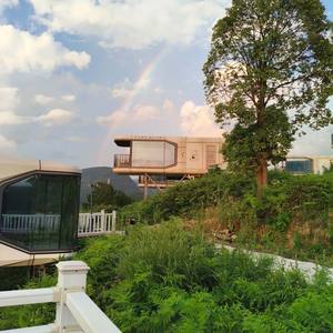 บ้านพักแบบแคปซูลโมดูลาร์ที่ขยายได้ พร้อมผนังกระจก สำหรับรีสอร์ทริมเขา โรงแรมริมทะเล และการใช้ชีวิตกลางแจ้งที่เป็นมิตรกับสิ่งแวดล้อม - Product Image 3