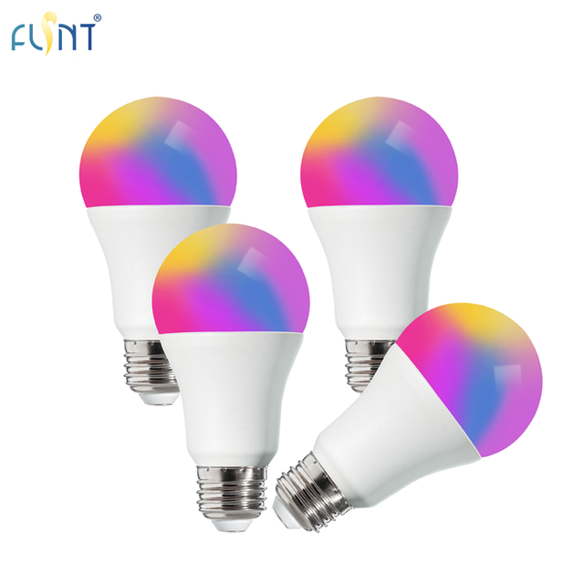 Smart WiFi LED Bulb A19 9W RGB CCT E26 120V 800lm APP Remote Control Smart Light Compatible for Home