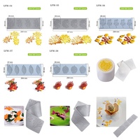 AK Korallen-Design Fondant Silikonmatten für Kuchen, Silikonformen, Backformen, Kuchenwerkzeuge, Kuchendekorations-Spitzenmatten